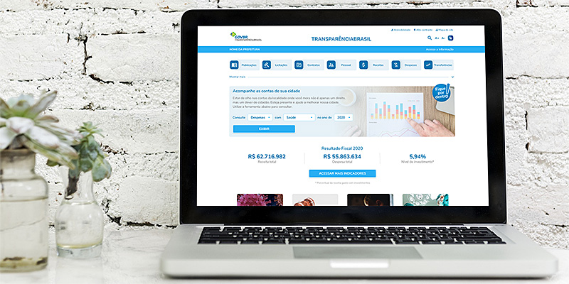 Imagem do redesign do TRANSPARÊNCIABRASIL